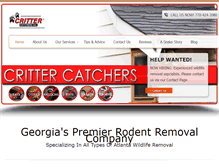 Tablet Screenshot of critter-catchers.com